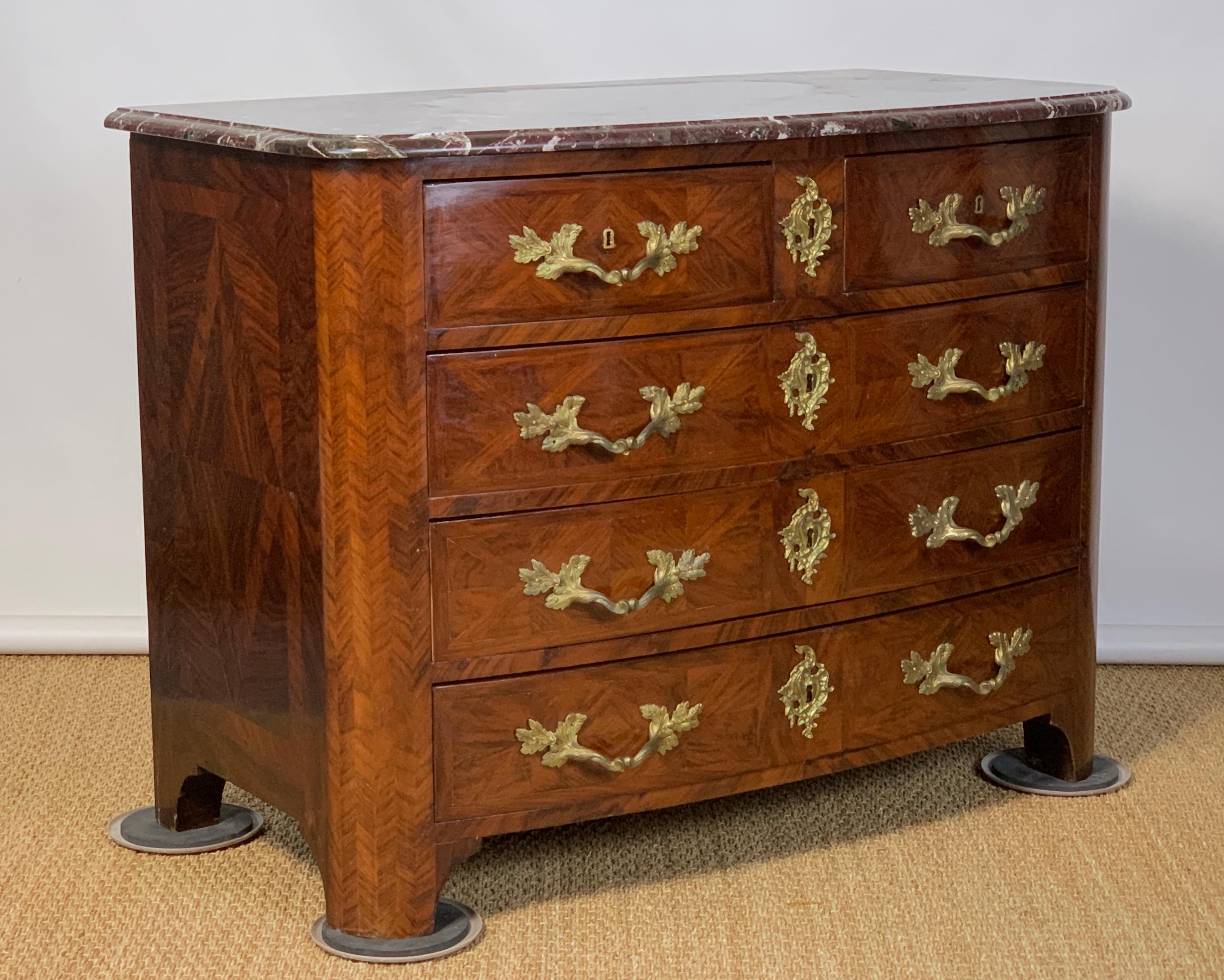 Late 19th Century Louis XV Style Kingwood Commode