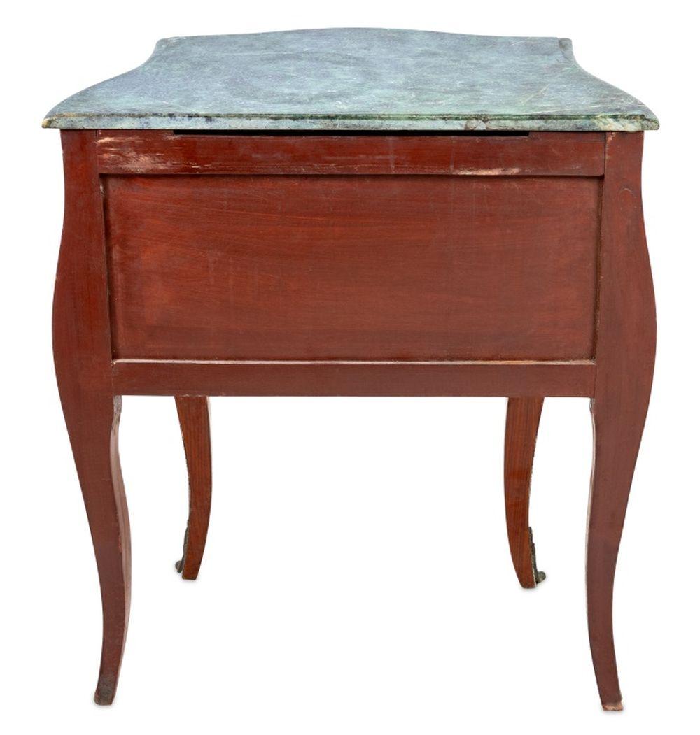 20th Century Louis XV Style Kingwood Marquetry Bombe Commode For Sale