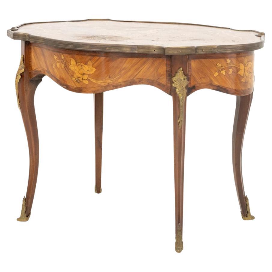 Louis XV Style Kingwood Marquetry Coffee Table