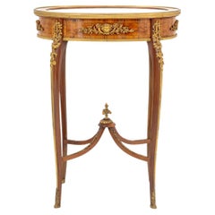 Louis XV Style Kingwood Parquetry Display Table
