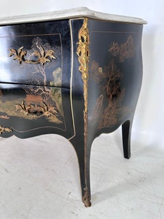 Louis XV style lacquered chest of drawers