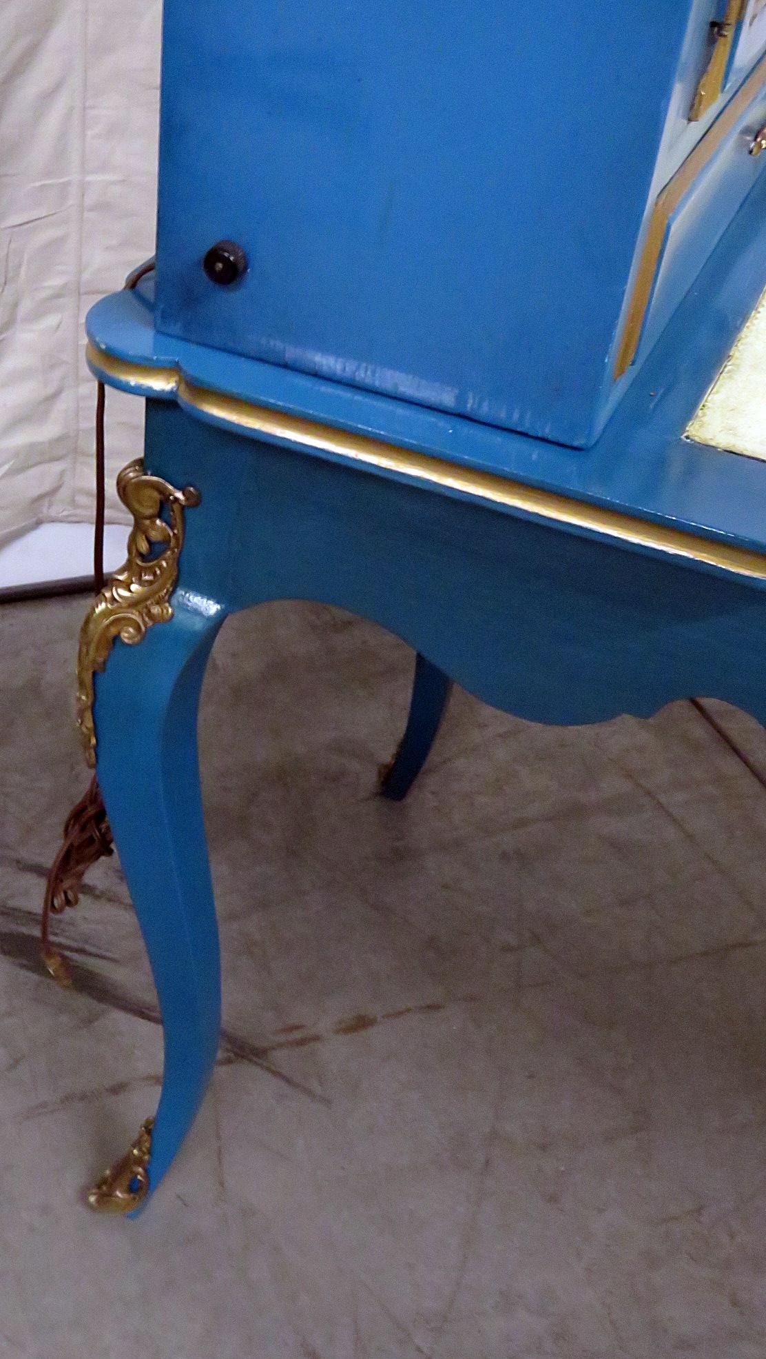 Maison Jansen Attr. Louis XV Leather Top Cartonnier Ladies Writing Table Desk 1