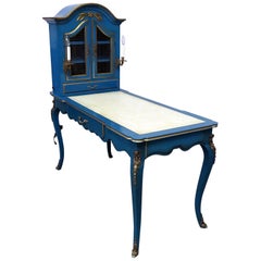 Maison Jansen Attr. Louis XV Leather Top Cartonnier Ladies Writing Table Desk