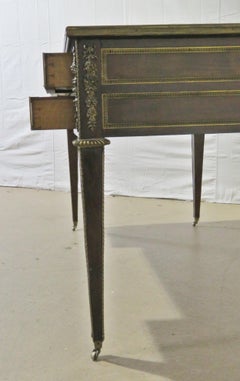 Louis XV Style Leather Top Desk Attributed to Maison Forest