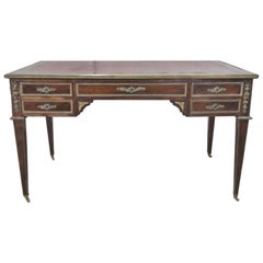 Louis XV Style Leather Top Desk Attributed to Maison Forest