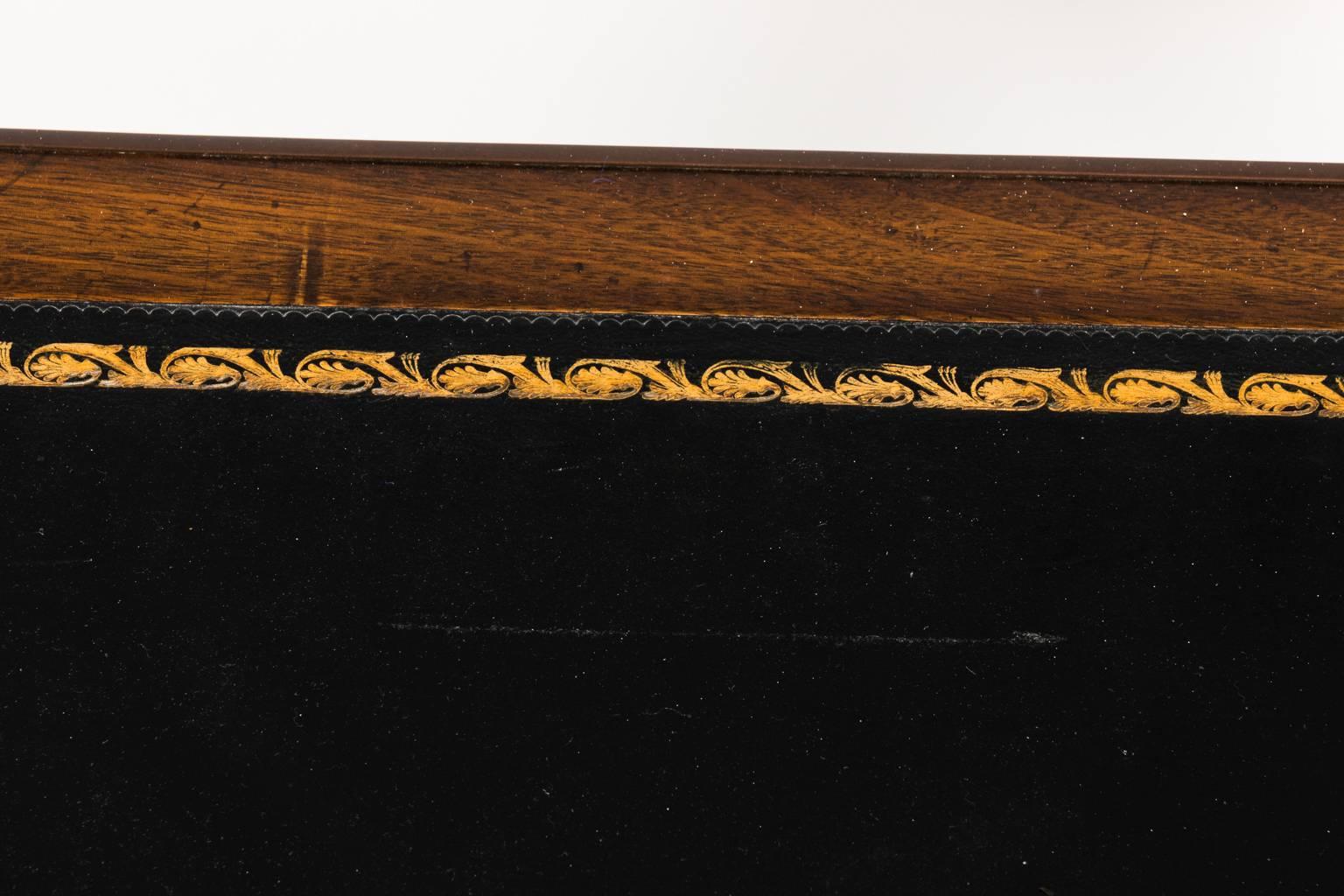 Louis XV Style Leather Top Partner's Desk 13