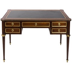 Louis XV Style Leather Top Partner's Desk