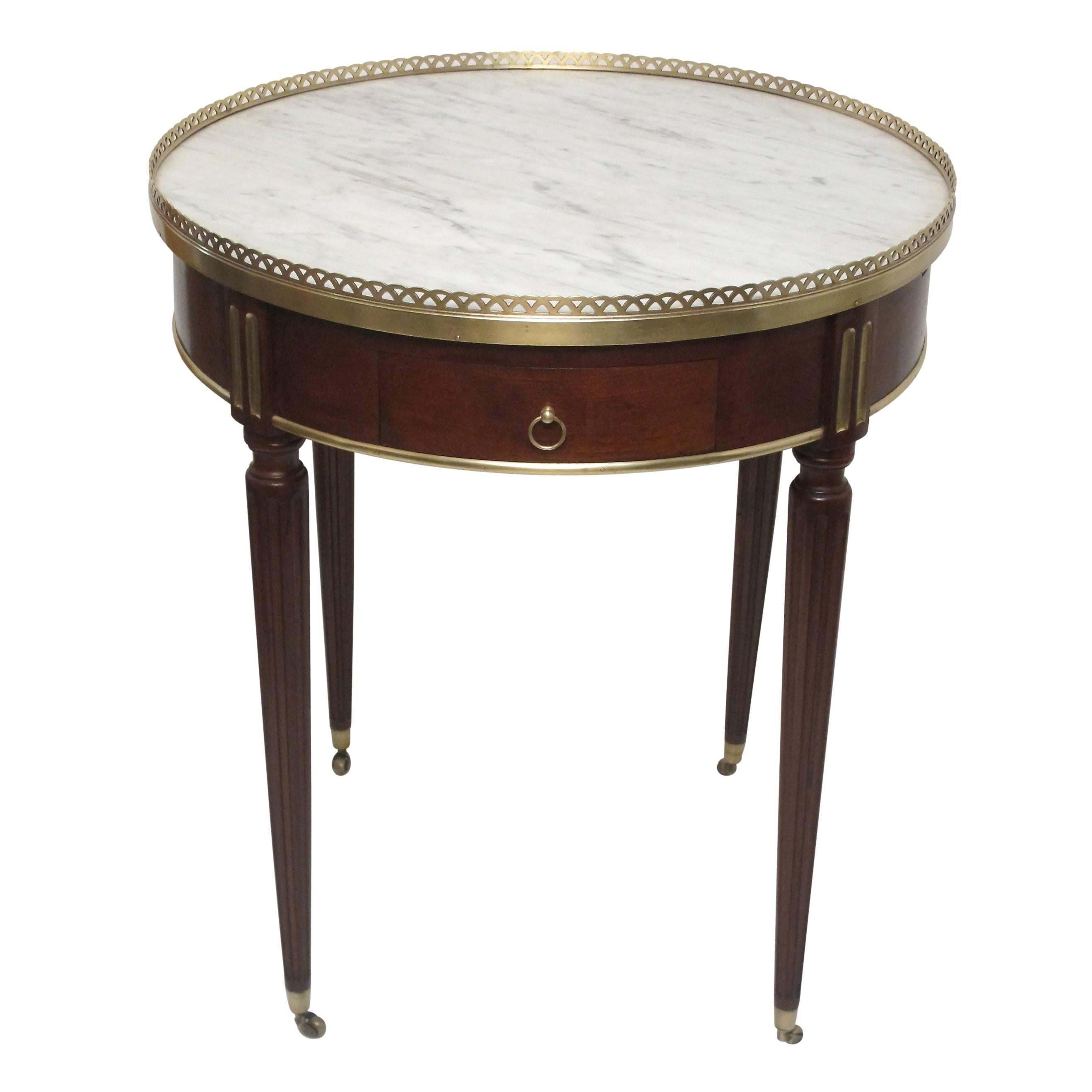 French Louis XV Style Mahogany Bouillotte Table