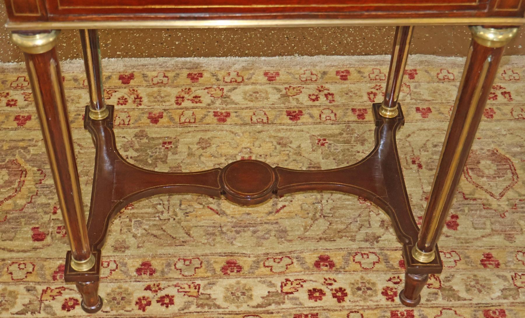 Louis XV Style Mahogany Cylinder Desk Ladies Desk Manner of Sormani / Kreiger For Sale 5
