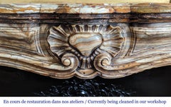 Louis XV style mantel in onyx