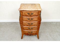 Louis XV Style Marble Top Cabinet