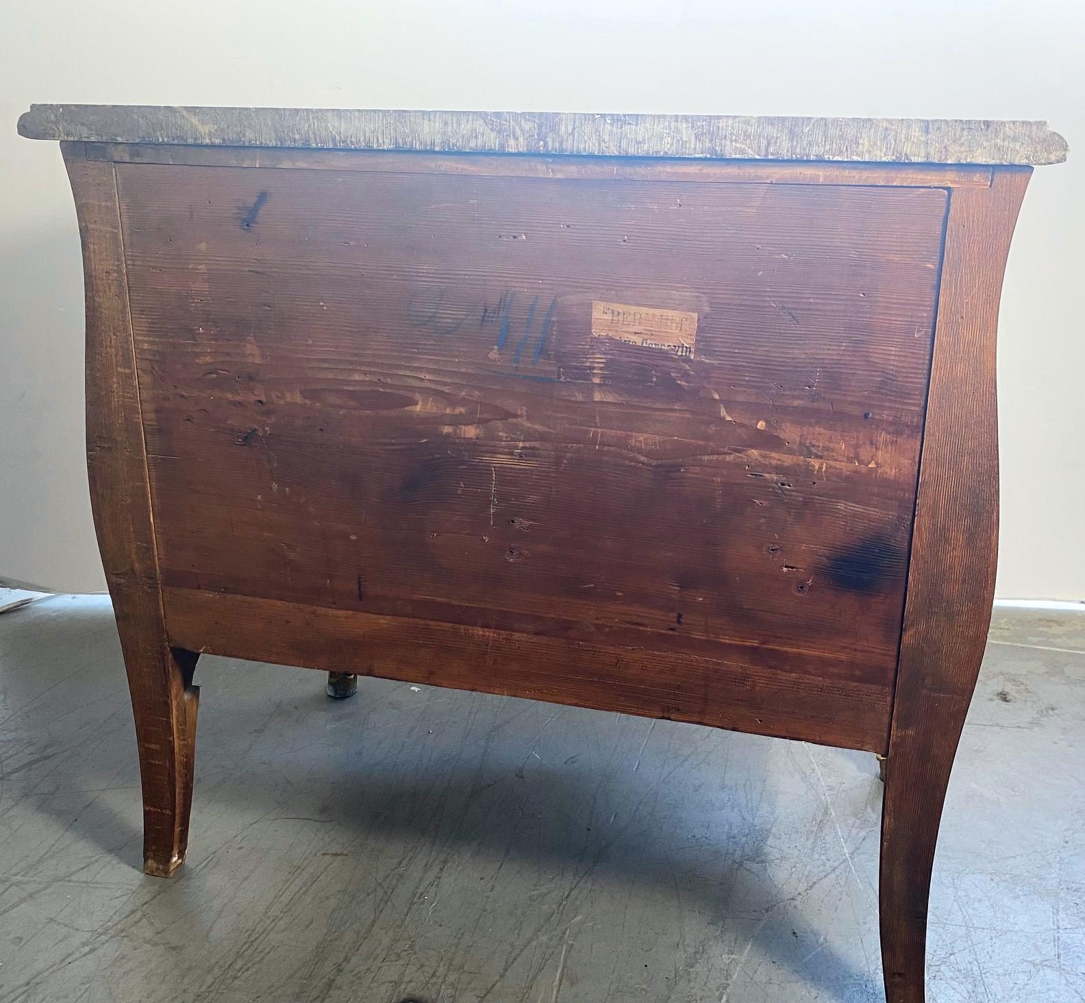 Louis XV Style Marble Top Commode  For Sale 1