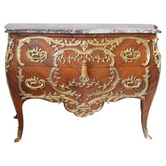 Louis XV Style Marble-Top Commode