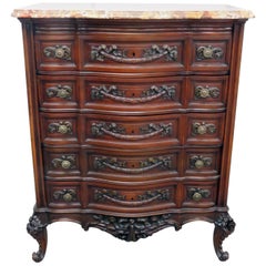 Louis XV Style Marble-Top Dresser