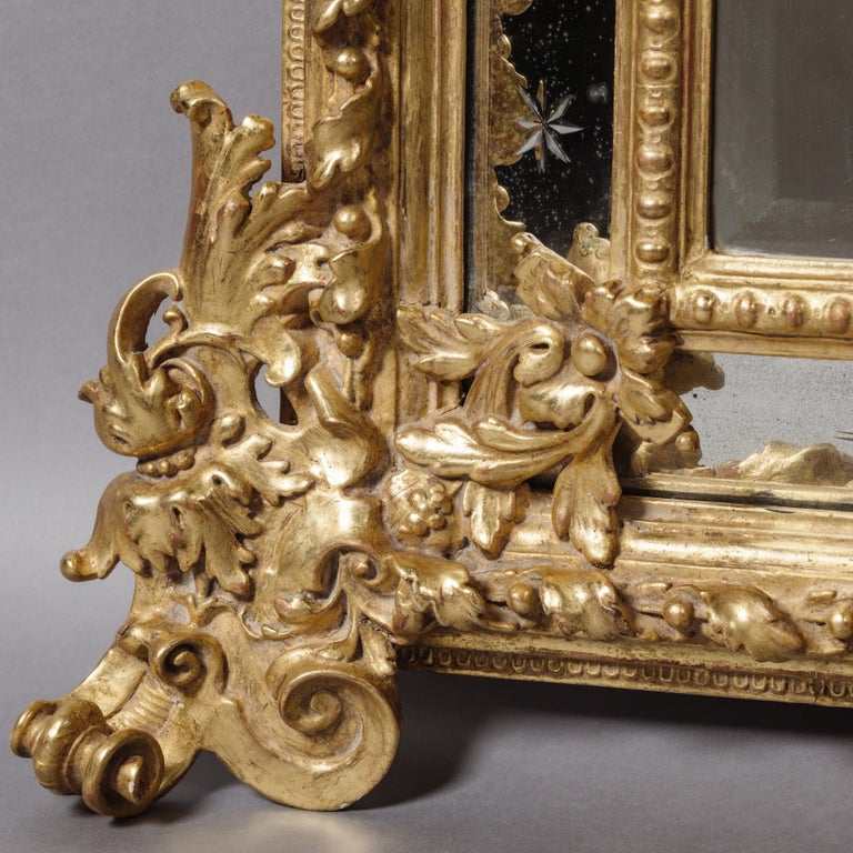 Louis XV Style Marginal-Frame Giltwood Mirror For Sale 2