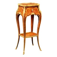 Louis XV Style Marquetry Side Table