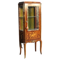 Louis XV Style Marquetry Vitrine