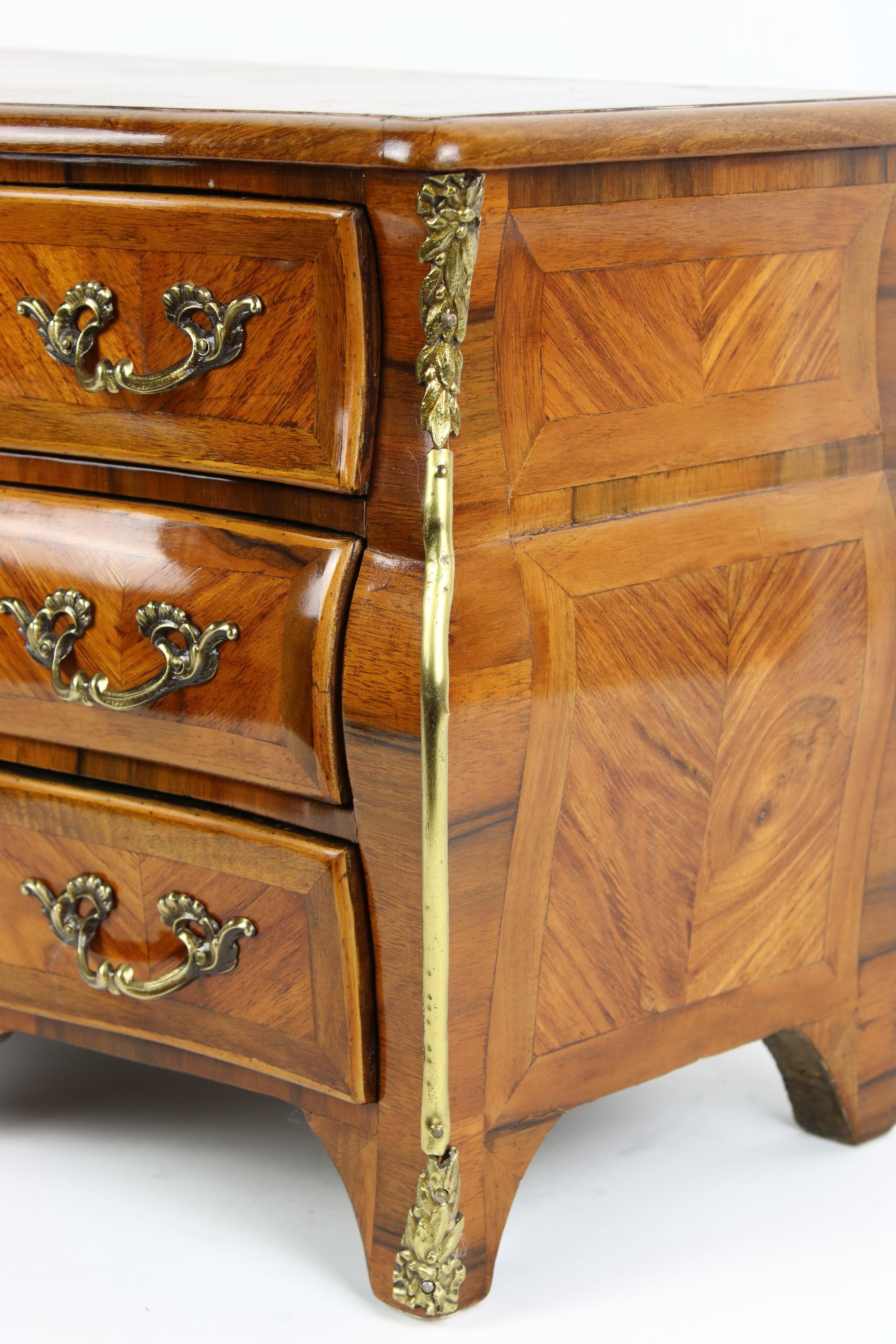 Louis XV Style Miniature Chest of Drawers or Commode À La Parisienne 1