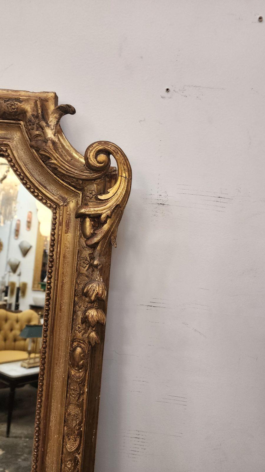 Louis XV Style Gilded mirror. 