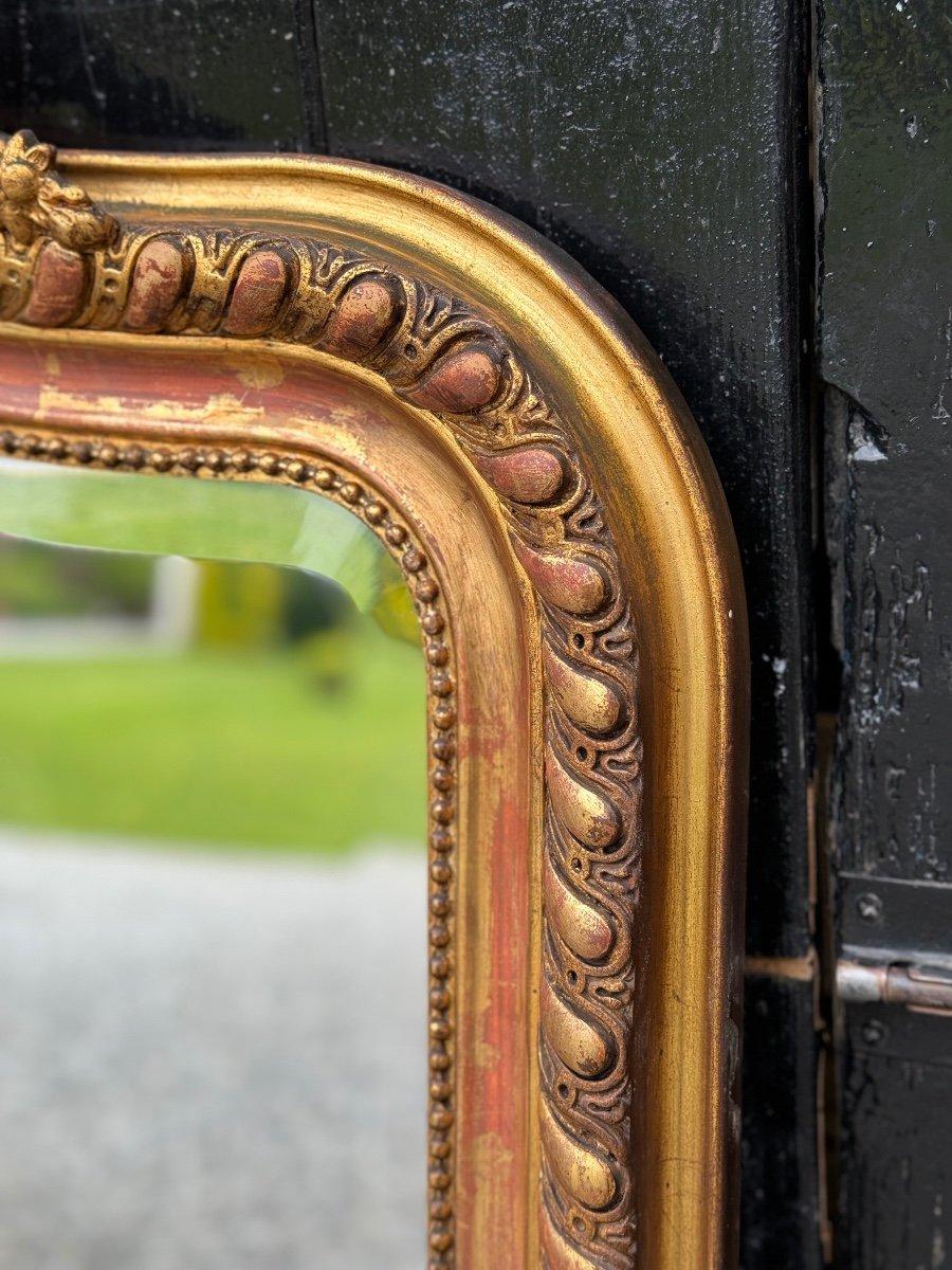 Spiegel im Stil Louis XV aus stuckiertem und vergoldetem Wood CIRCA 1880 im Angebot 3