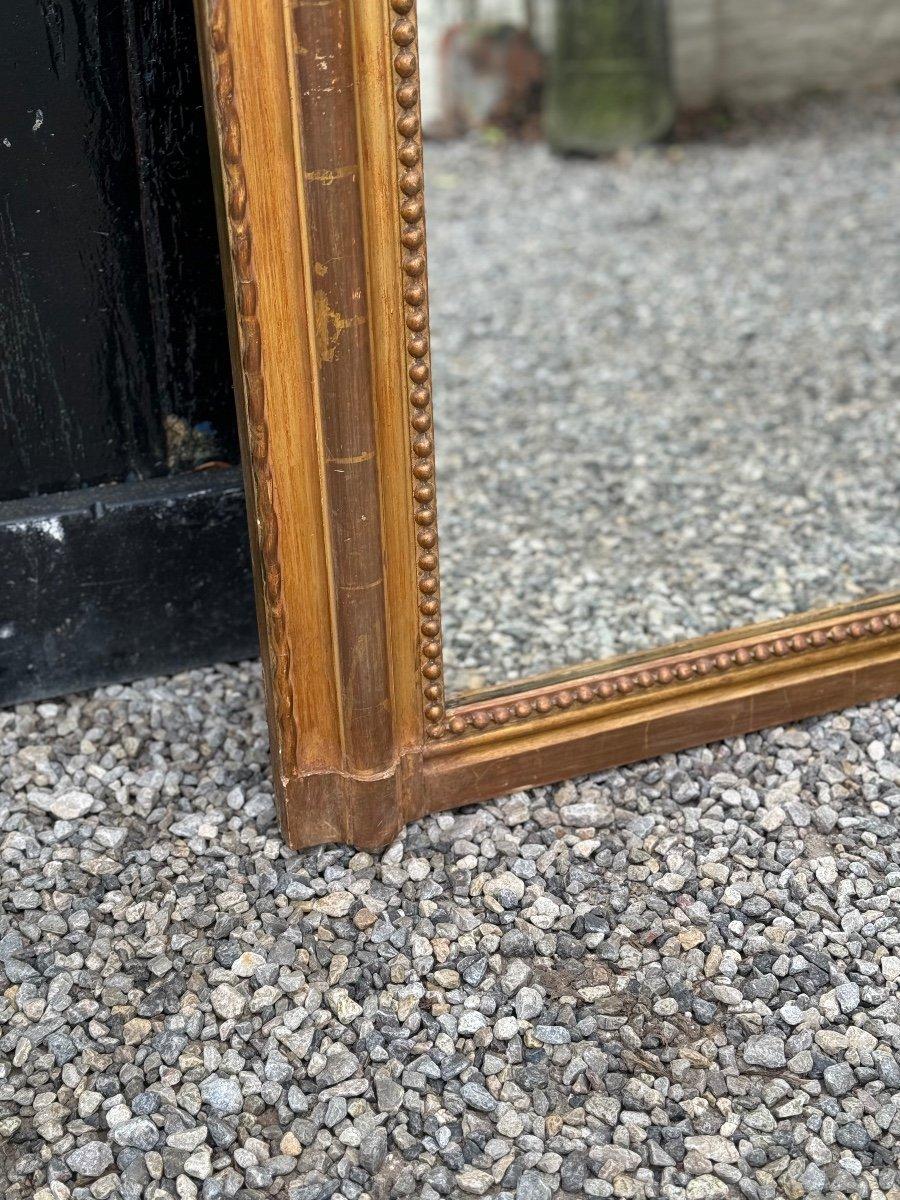 Louis XV Style Mirror In Stuccoed And Gilded Wood, Circa 1880 For Sale 1
