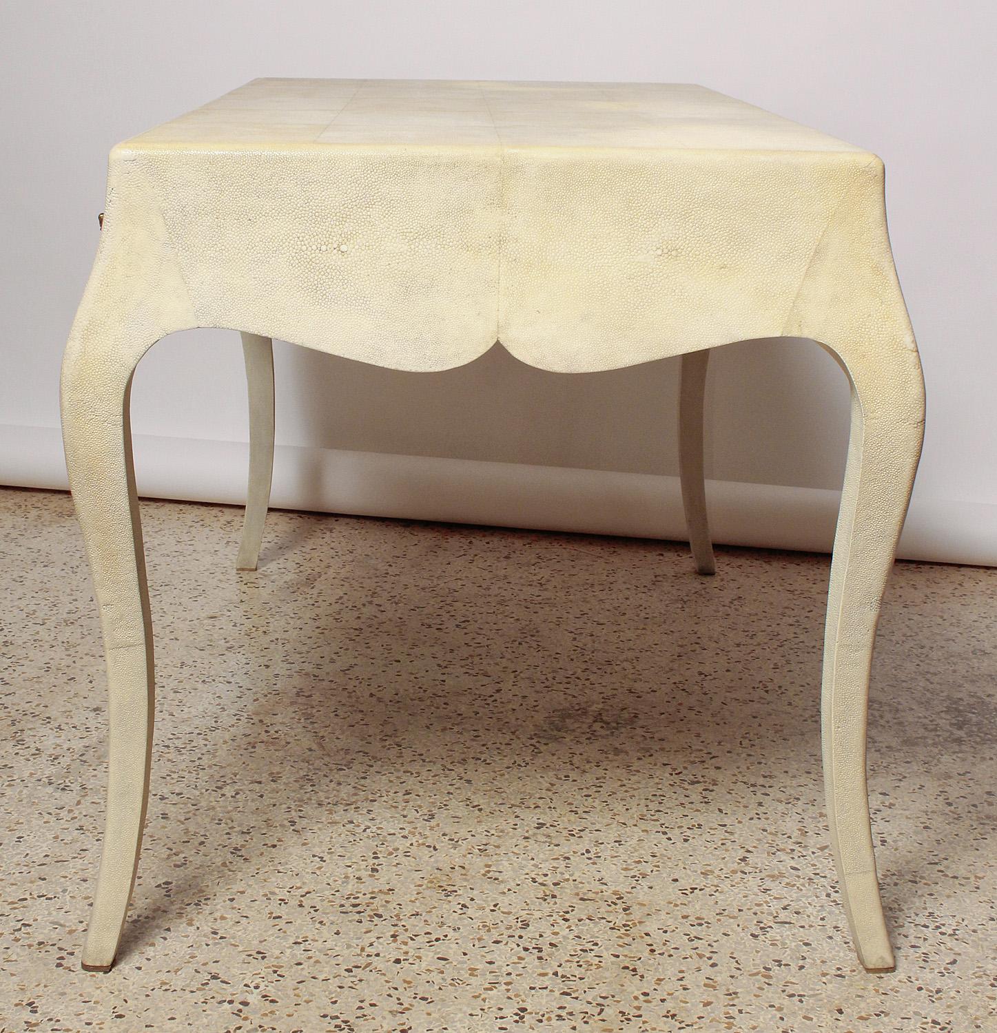 Louis XV Style Natural Stingray Shagreen Desk by Maitland Smith  1