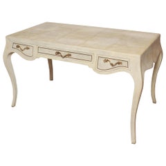 Louis XV Style Natural Stingray Shagreen Desk by Maitland Smith
