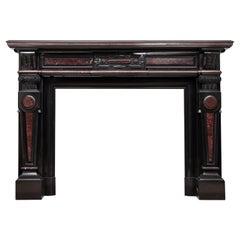 Louis XV Style Noir De Mazy Antique Fireplace