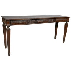 Louis XVI Style Oak Side Table