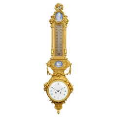 Antique Louis XV style Ormolu Cartel wall clock.