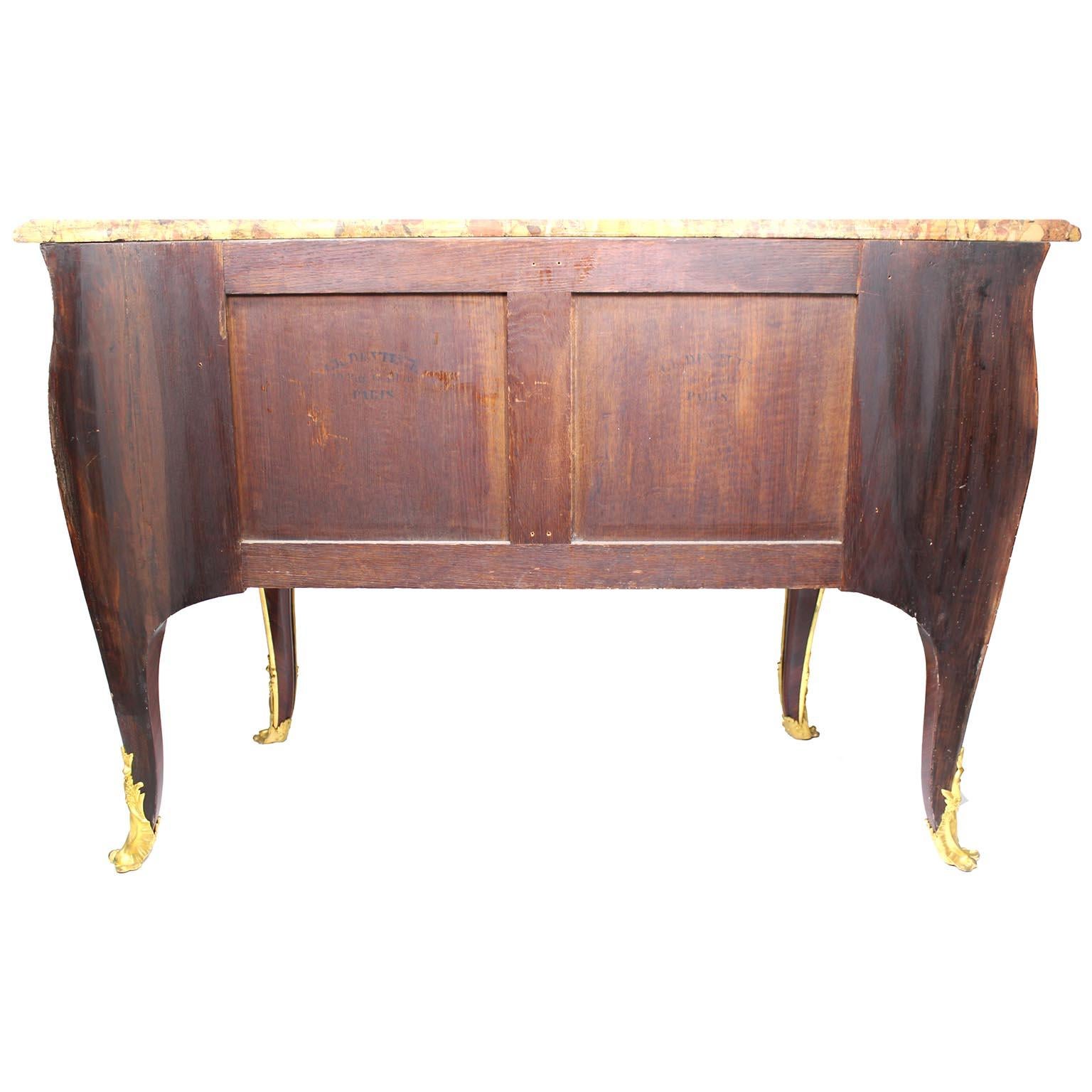Fine French Louis XV Style Ormolu-Mounted Bombe Commode Attr. to François Linke For Sale 10