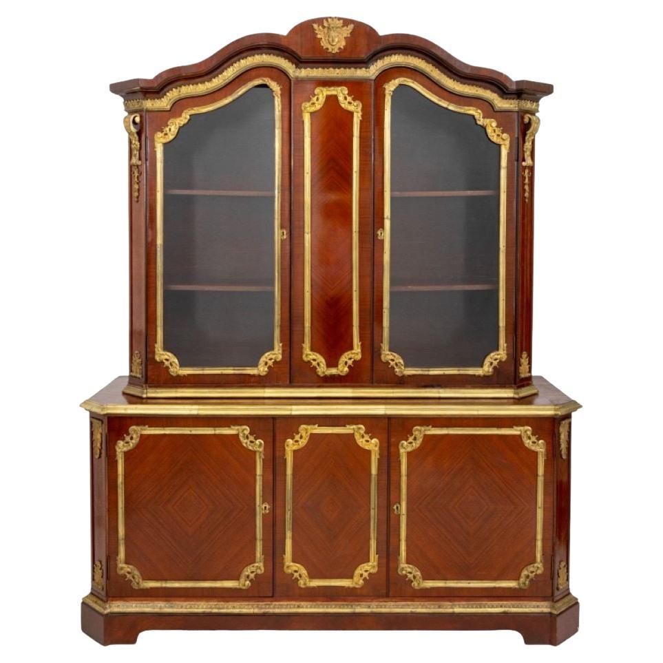 Louis XV Style Ormolu Mounted Kingwood Bookcase