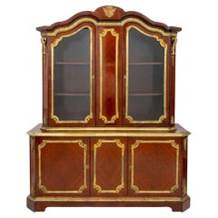 Louis XV Style Ormolu Mounted Kingwood Bookcase