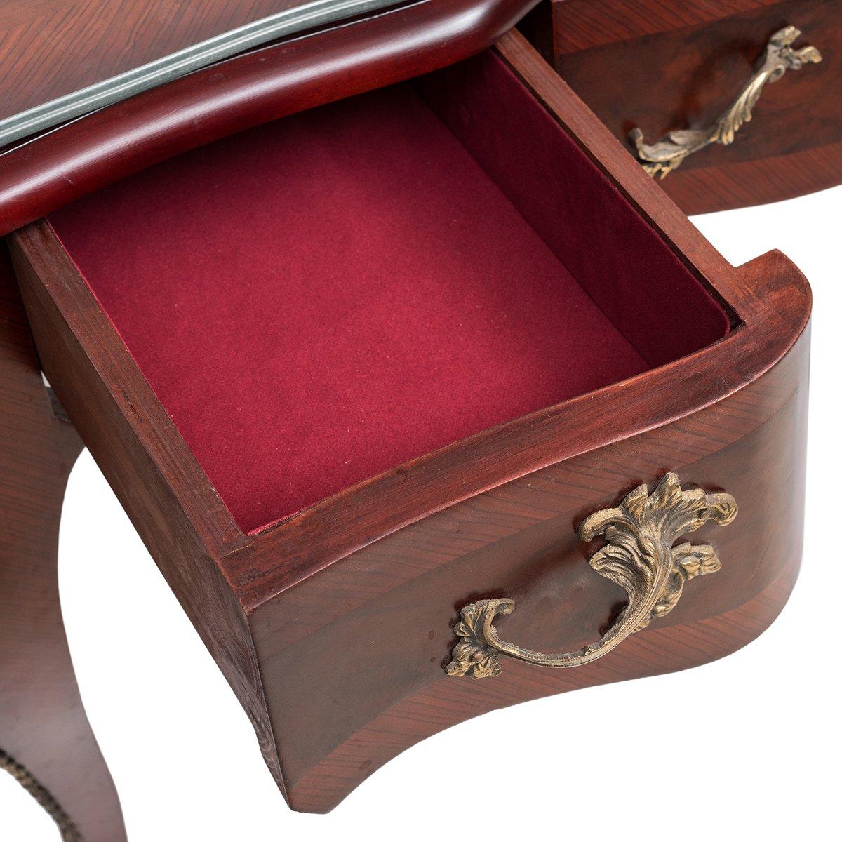 Wood Louis XV Style Ormolu-Mounted Writing Desk-Bureau Plat, 20th Century For Sale