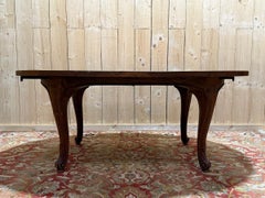 Louis XV Style Oval Dining Table in Solid Oak, 20th Century