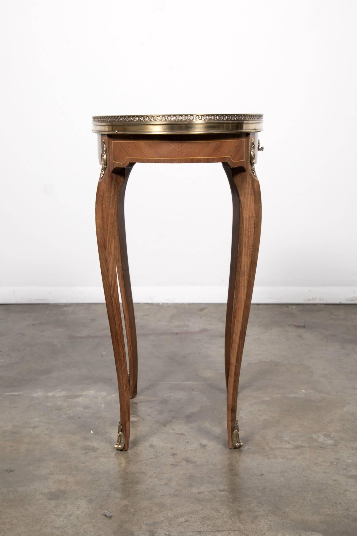 Louis XV Style Oval Kingwood Bouillotte Table 2