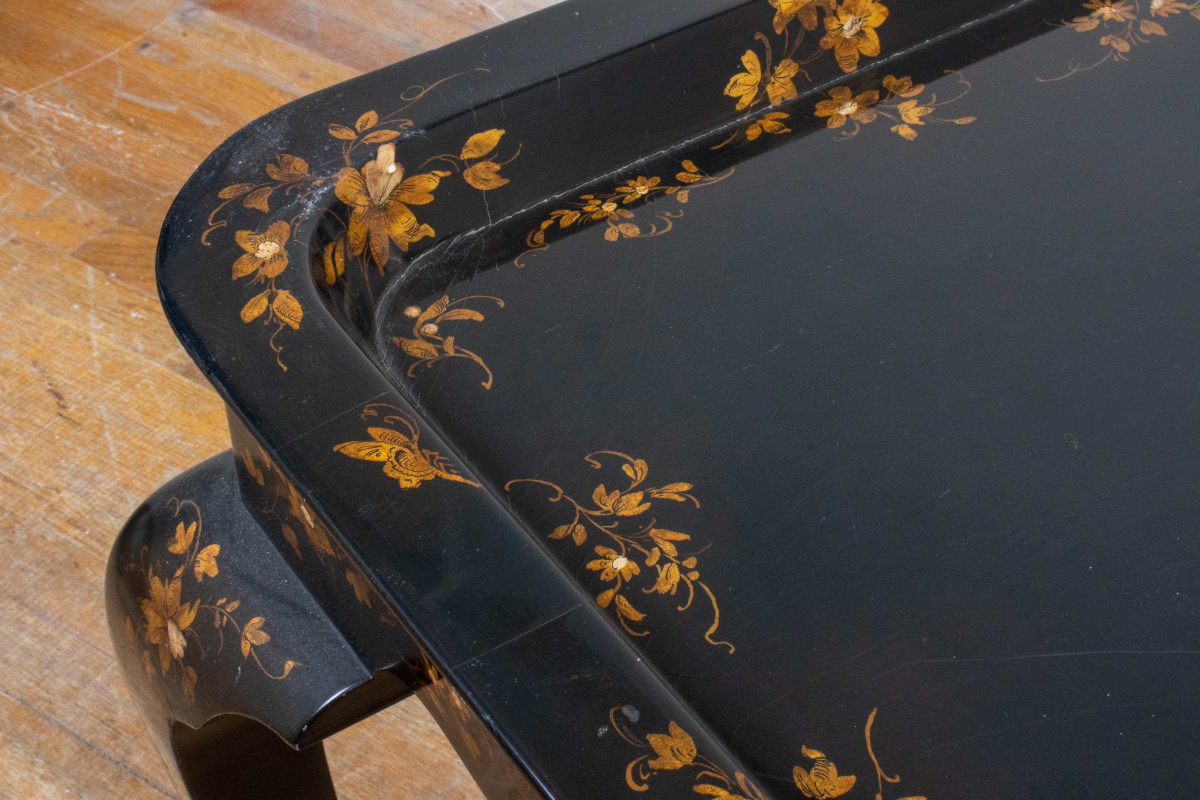 Louis XV Style Paint Decorated Table 1