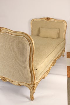 Louis XV Style Painted and Gilt Decorated Bed / Daybed
