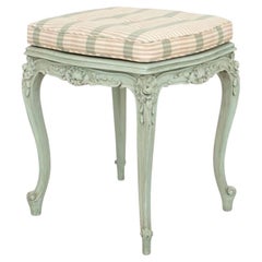 Louis XV Style Painted and Upholstered Foot Stool