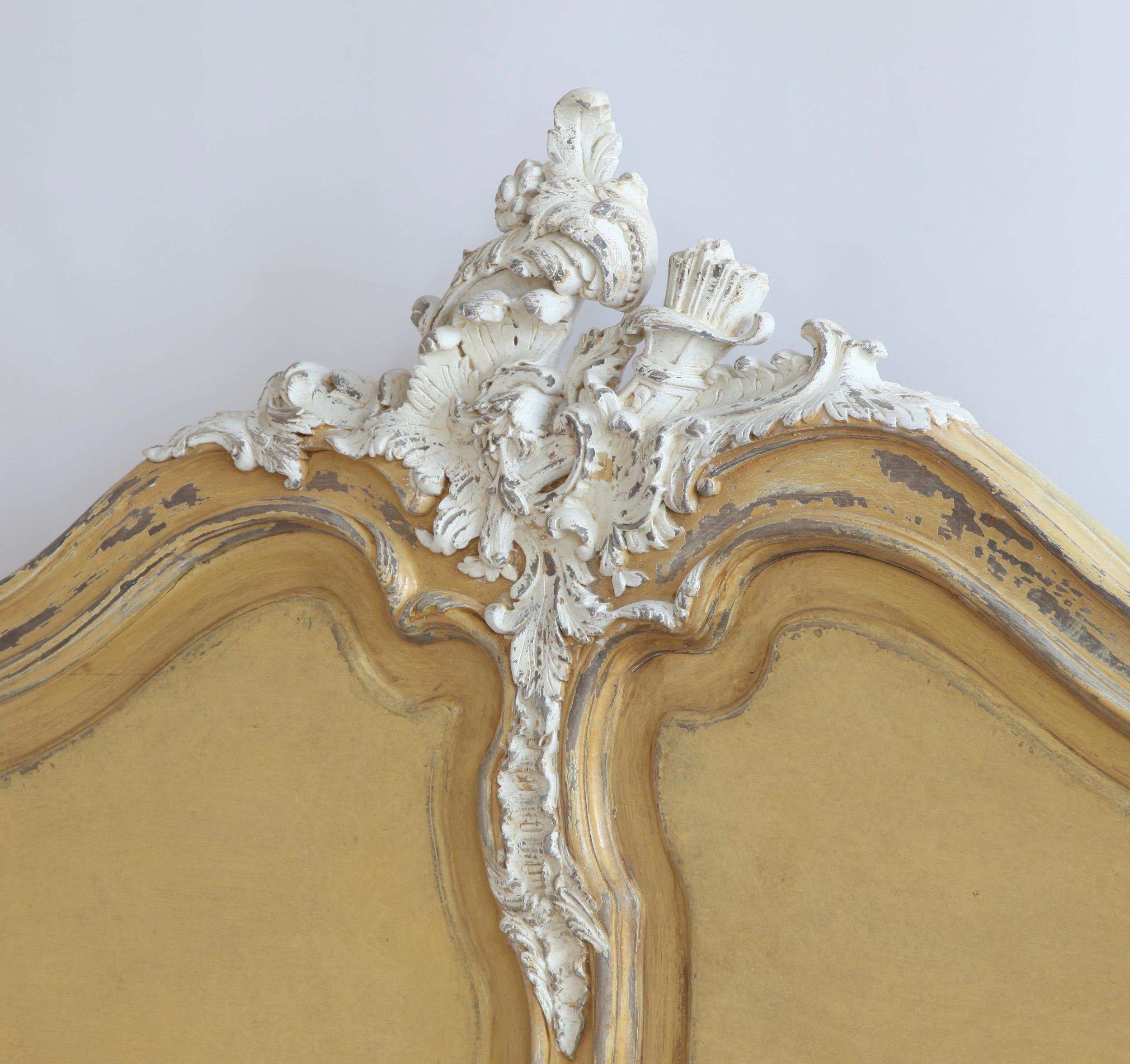 Louis XV Style Painted Bed For Sale 4