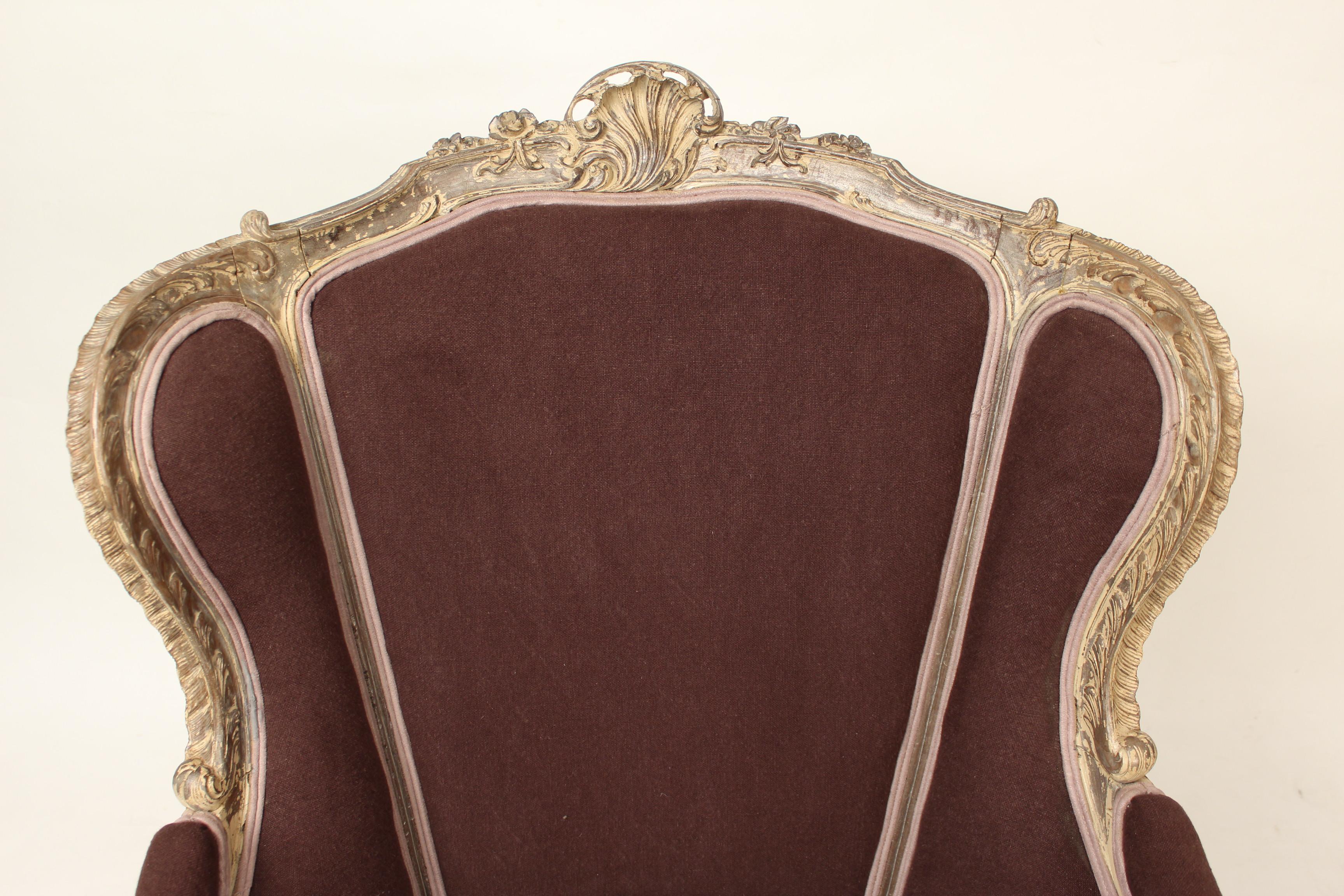 Louis XV Style Painted Bergere 1