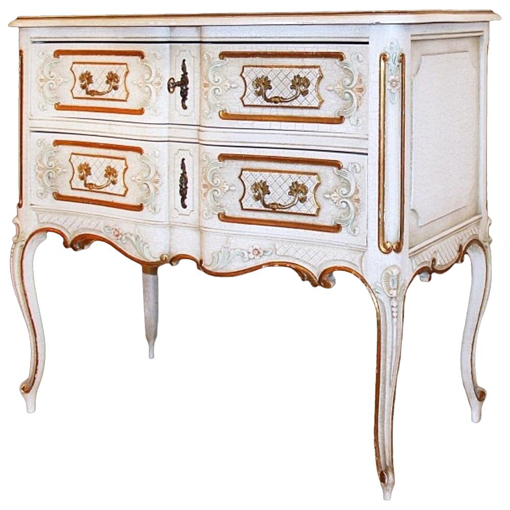 Louis XV Style Painted Commode For Sale