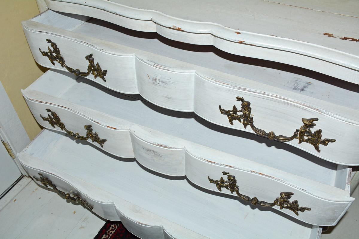 Louis XV-Style Painted Dresser 2