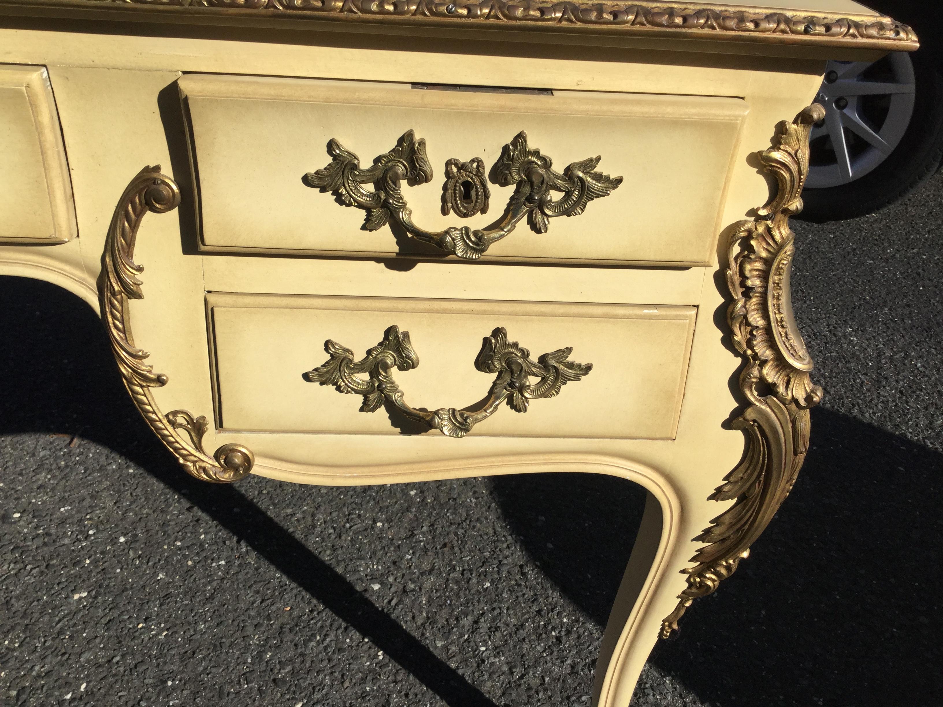 American Louis XV Style Painted Writing Desk For Sale