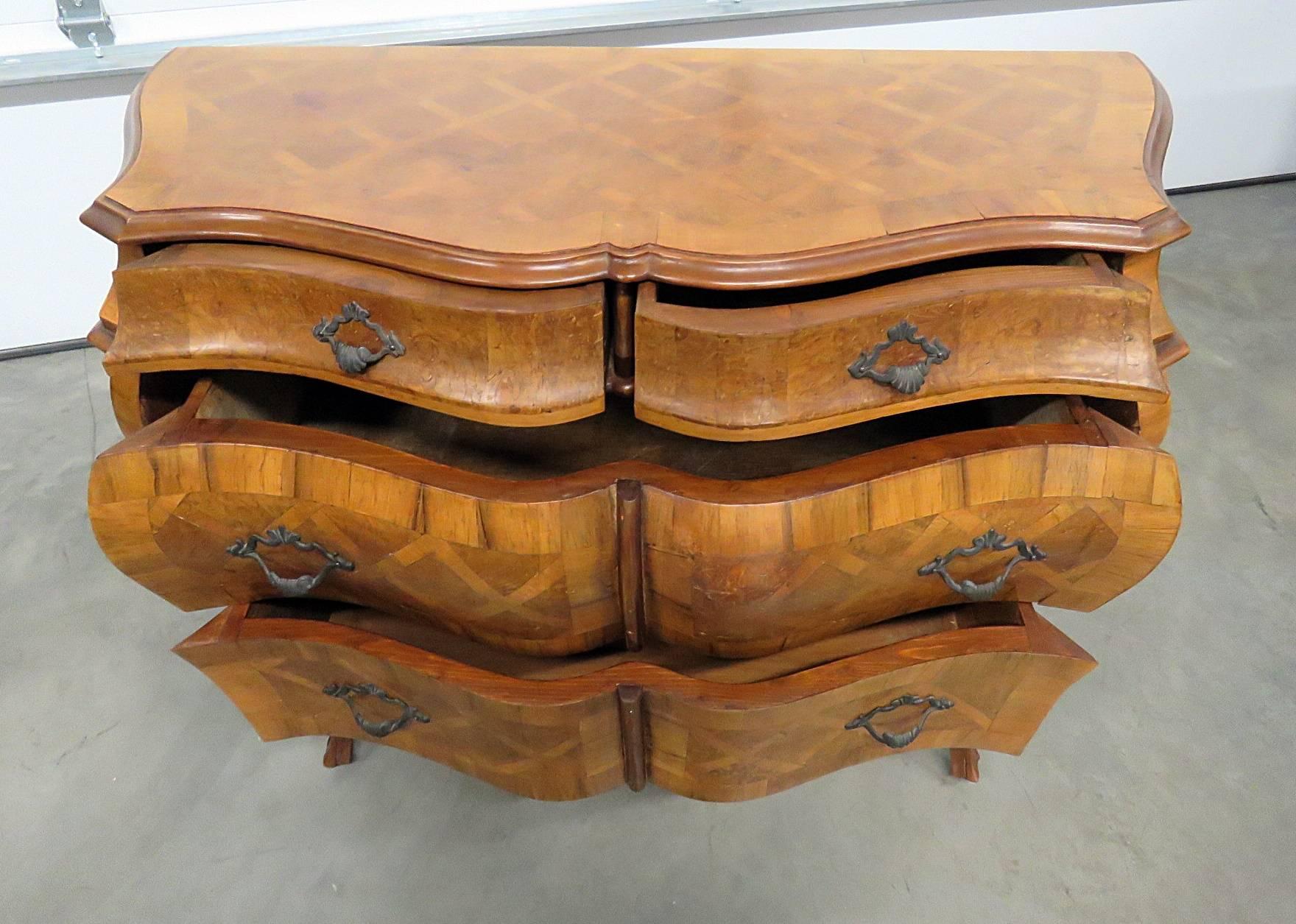 Inlay Louis XV Style Parquetry Commode
