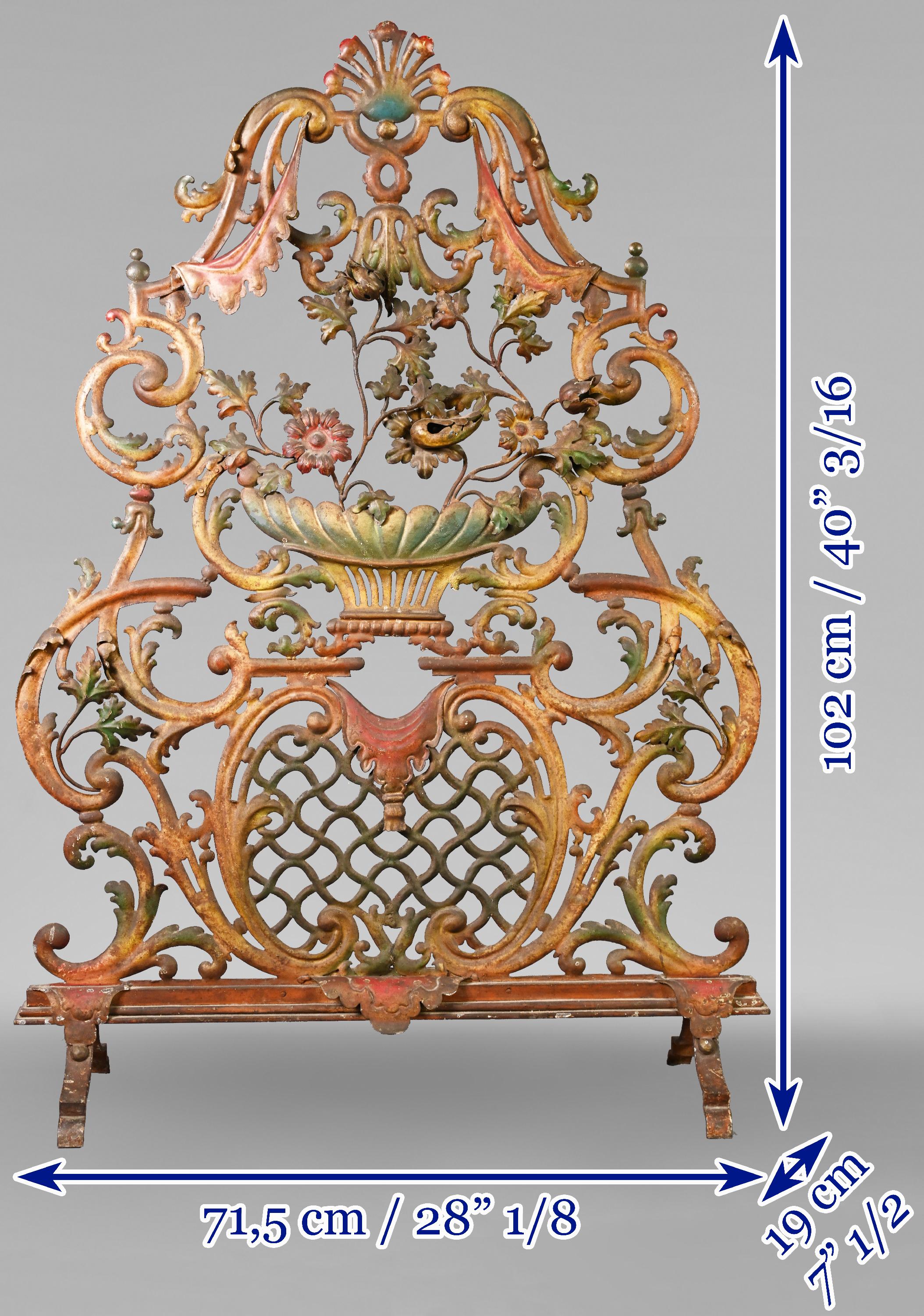 Louis XV Style Polychrome Sparkler For Sale 4
