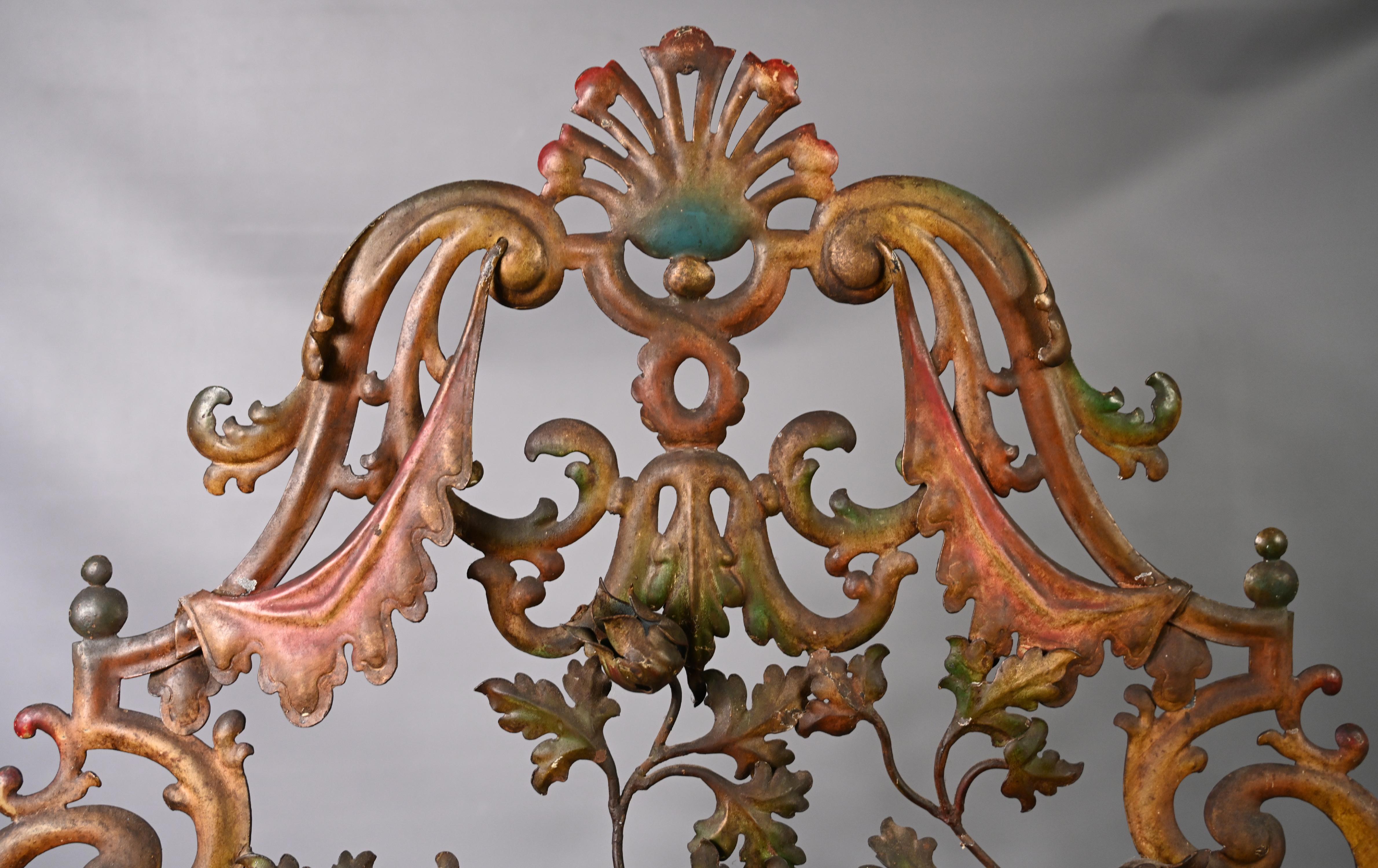 French Louis XV Style Polychrome Sparkler For Sale
