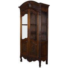 Louis XV Style Provençal Vitrine or Display Cabinet