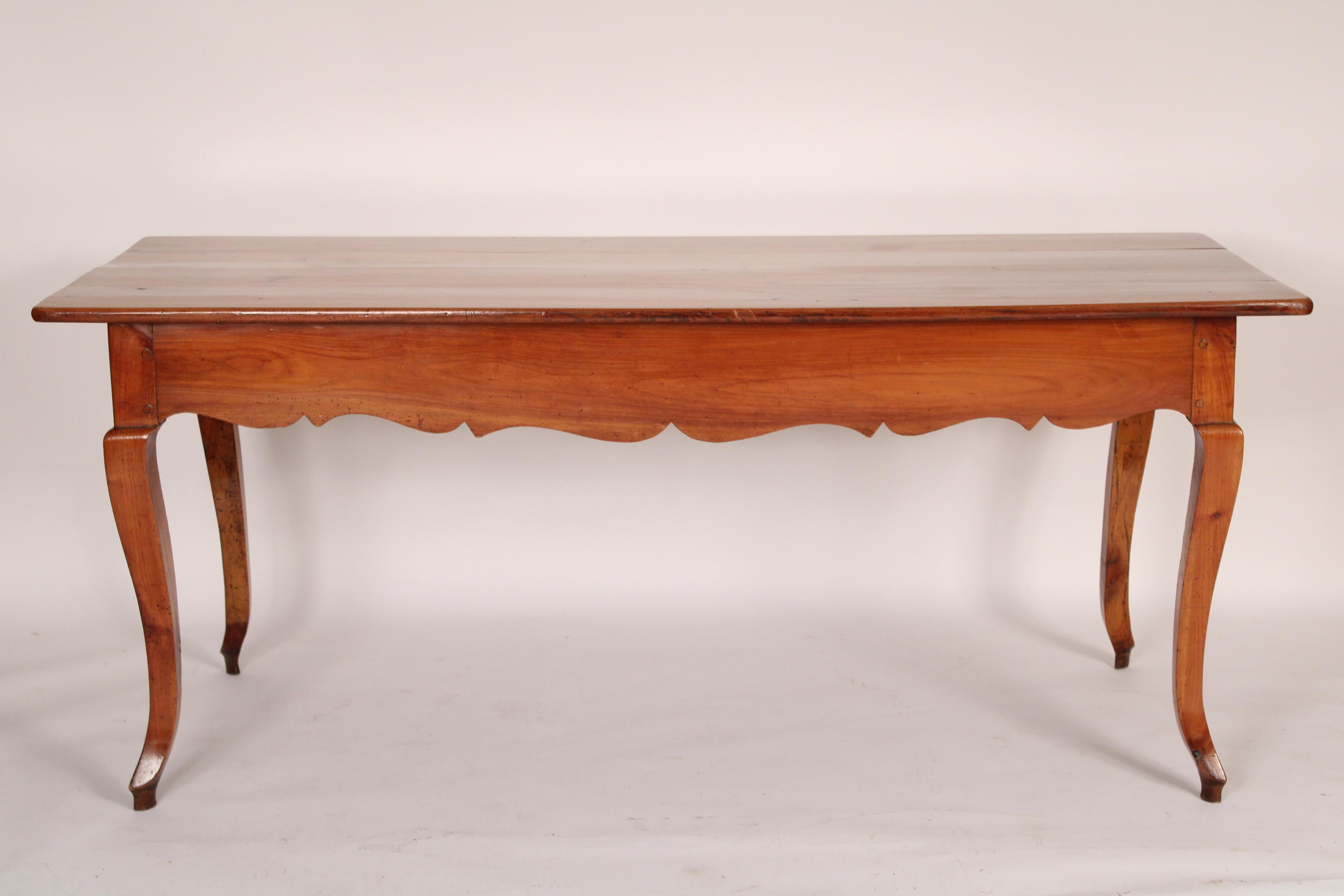 Fruitwood Louis XV Style Provincial Fruit Wood Writing Table For Sale