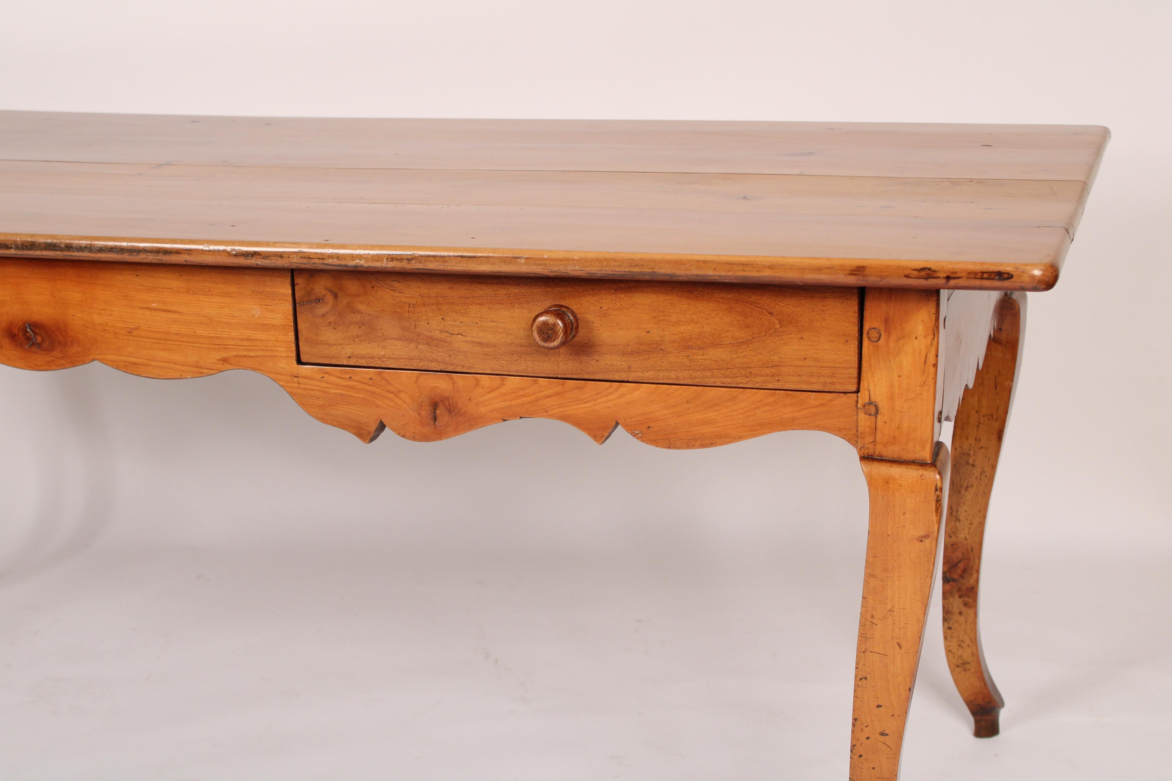 Louis XV Style Provincial Fruit Wood Writing Table For Sale 3